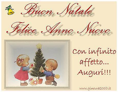Buon Natale e Felice Anno Nuovo