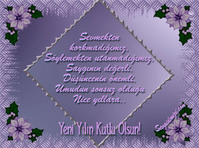 YENİ YILINIZ KUTLU OLSUN