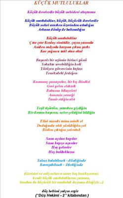 küçük mutluluklar