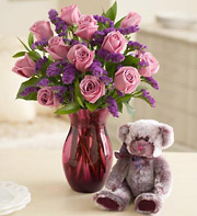 Roses -pink & violet