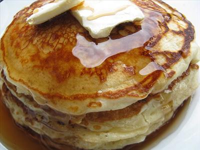 Buttermilk Pancakes with Maple Syrup