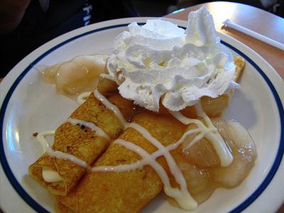 Cinnamon Apple Compote Crepe