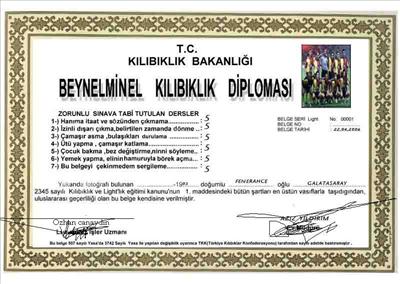 kılıbıklık diploması