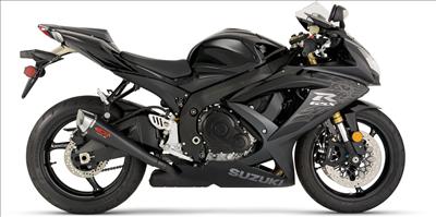 Suzuki GSX-R600 Black Tapered