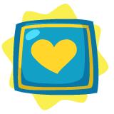 Yellow Heart Pillow