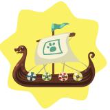 Viking Ship Decor