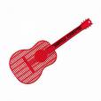 Red Guitar Fly Swatter