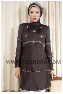 Grey Biased Embriodery Tunic