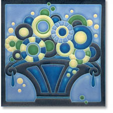 Motawi Tileworks Button Basket Tile