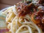 Angelhair Spaghetti with Meat Sauce
