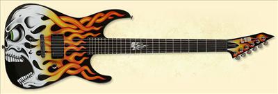 ESP LTD Screaming skull