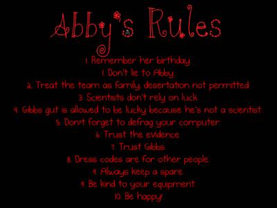 Abby's Rules