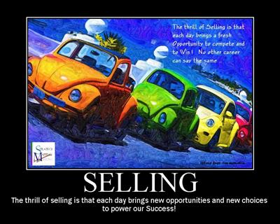 THE THRILL OF SELLING!