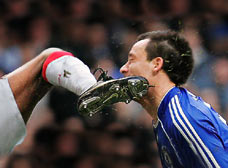 a Kick in the face
