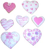 Kalp Kurabiyeler  (Pembe)