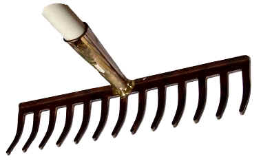Rake to the face