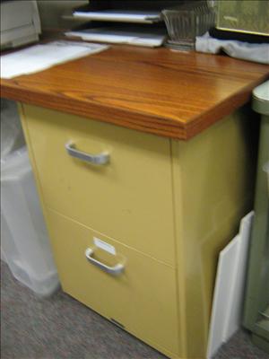 Harvest Gold File Cabinet