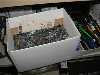 Box of Old Paperclips