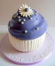 purple and daisy muffin 