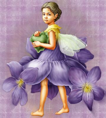 Purple Little fairy