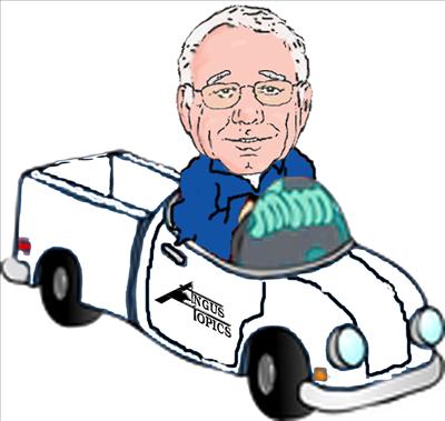 Cartoon Ernie in Pickup