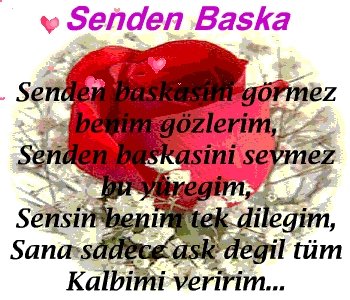 senden başka