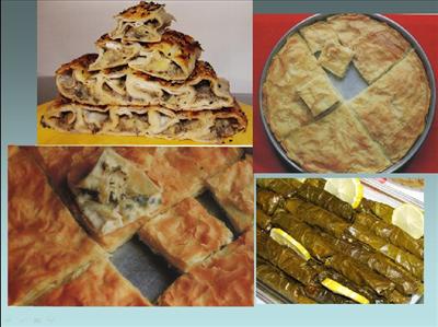 Börek,yaprak dolma
