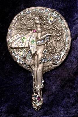 Pewter Fairy Mirror