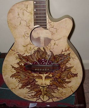 Green Man Guitar
