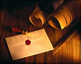 Wax sealed letter 