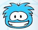Blue club penguin Puffle