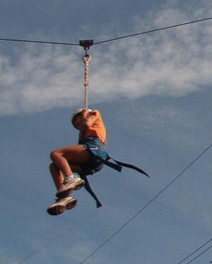 Zip line race