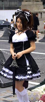 cute goth maid