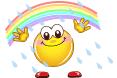 Smiley in the rain