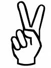 peace sign [ hand version]