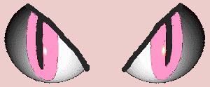 pink cat eyes