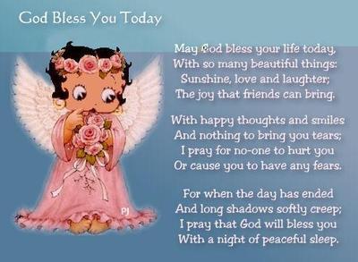 God Bless You today