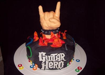 Guitar Hero Cake