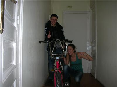 Bicing en el piso