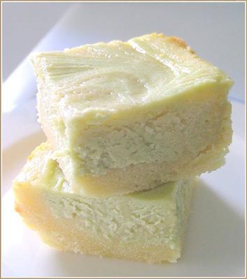 Brownie de chocolate blanco