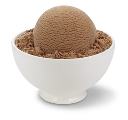 Helado de chocolate