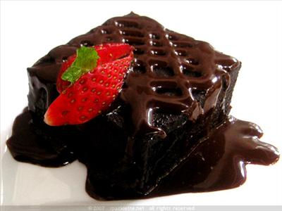 Pedaso de pastel de chocolate