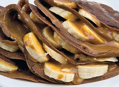 Crepa de chocolate con platano