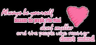 be yourself