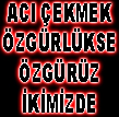 Acı Çekmek Özgürlükse Özgürüz İkimizde