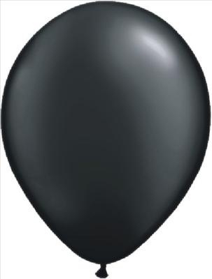 Balloon filled with melted black licorice