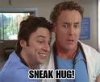 Sneak hug