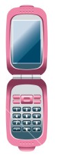 pembe cep telefonu