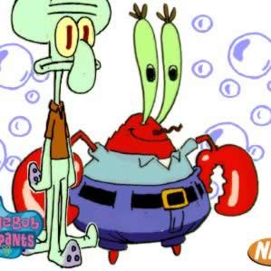 Mr Krabs and Squidward