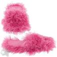 pink fuzzy slippers